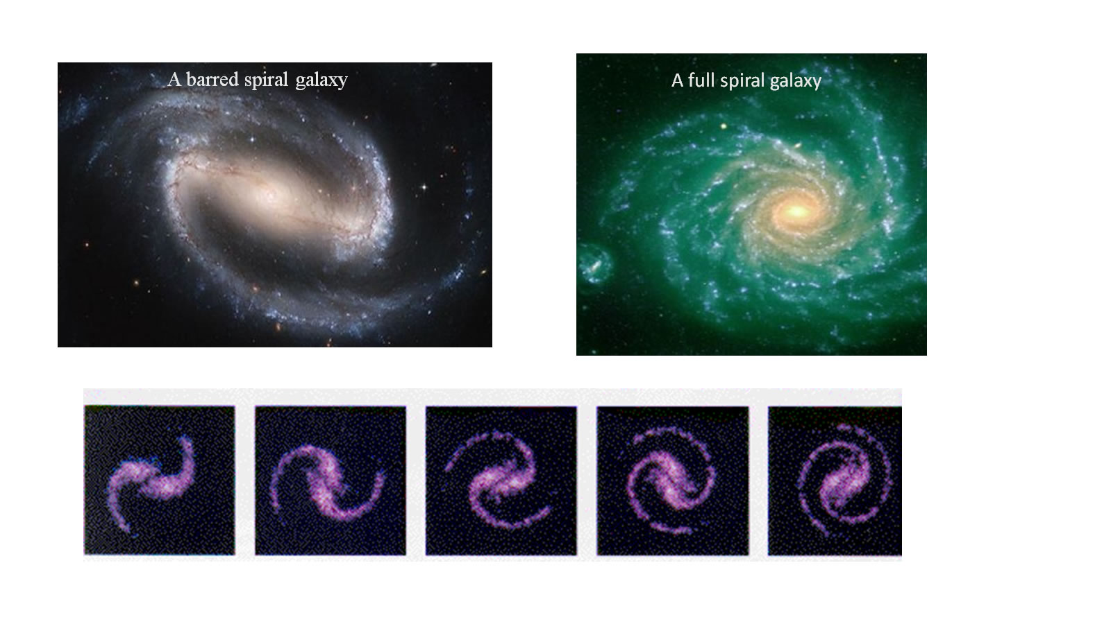 spiral galaxies